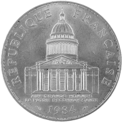 100 Francs (1982 - ...) Argent