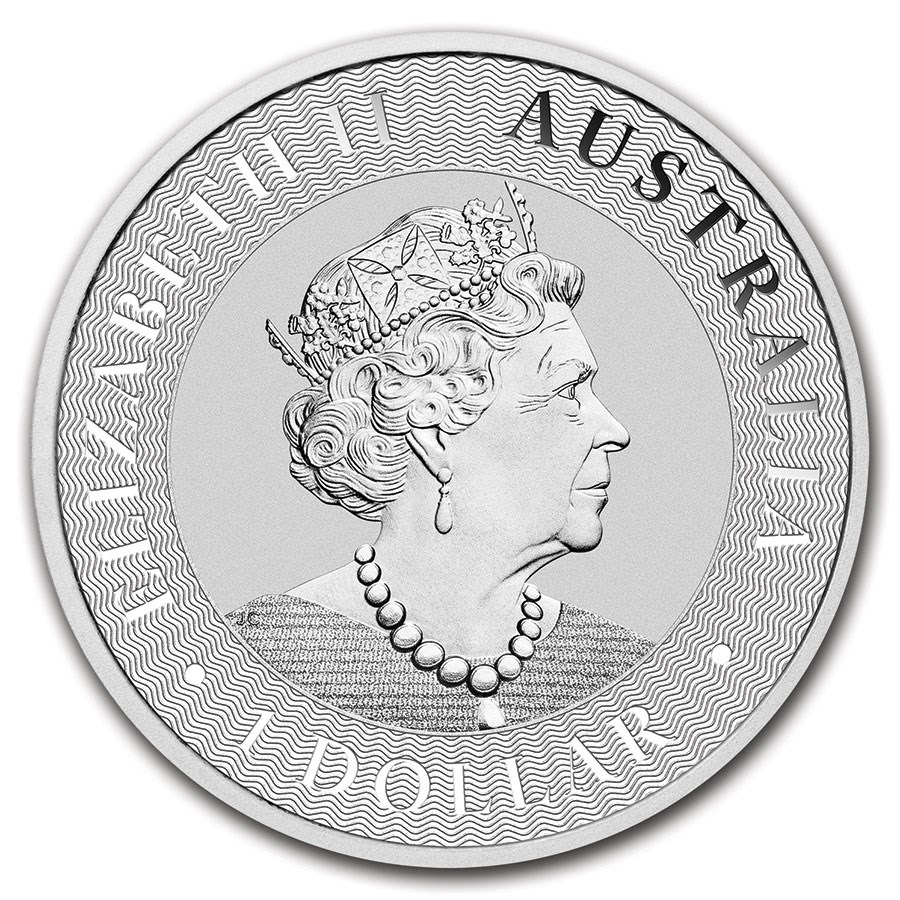 Kangourou (Australie) 1 once argent (1oz)_verso