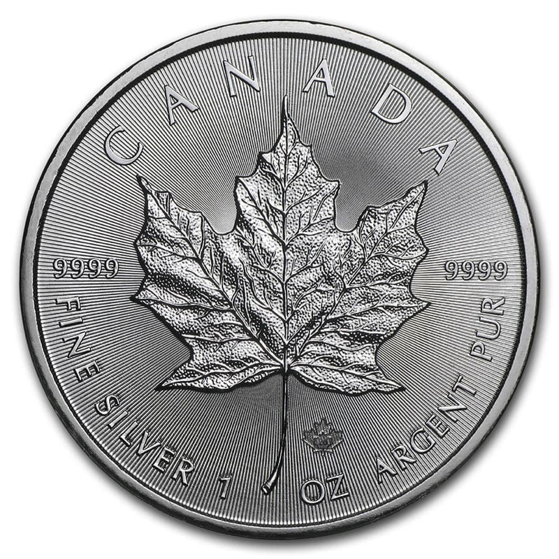 Boîte 500 onces Maple Leaf (Canada) argent_verso