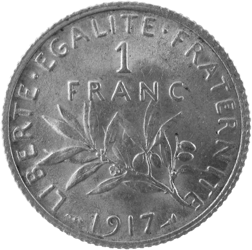 1 Franc Semeuse (1898-1920)_verso