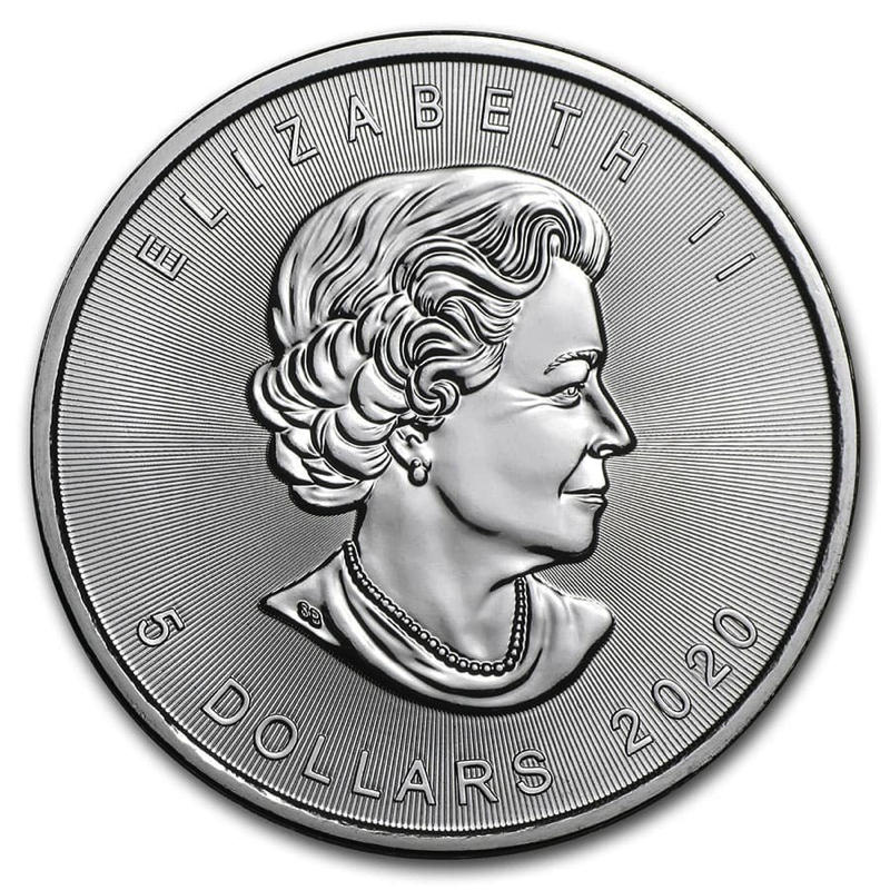 Maple Leaf (Canada) 1 once argent (1oz)_verso