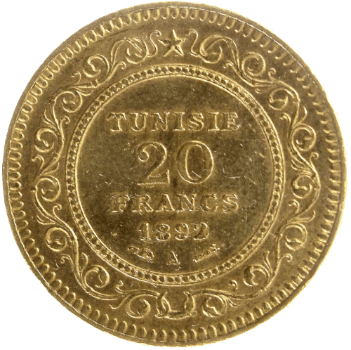 20 Francs Tunisie_verso