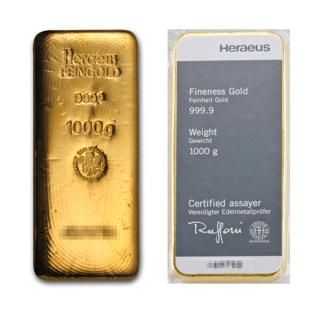 Lingot 1000 gr  sous conditionnement plastique