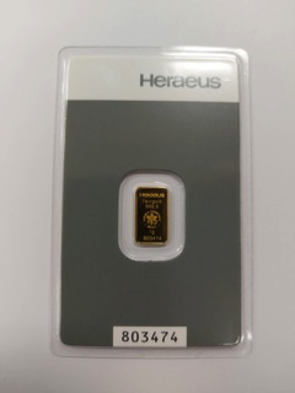 Lingotin 1gr Or (Divers)